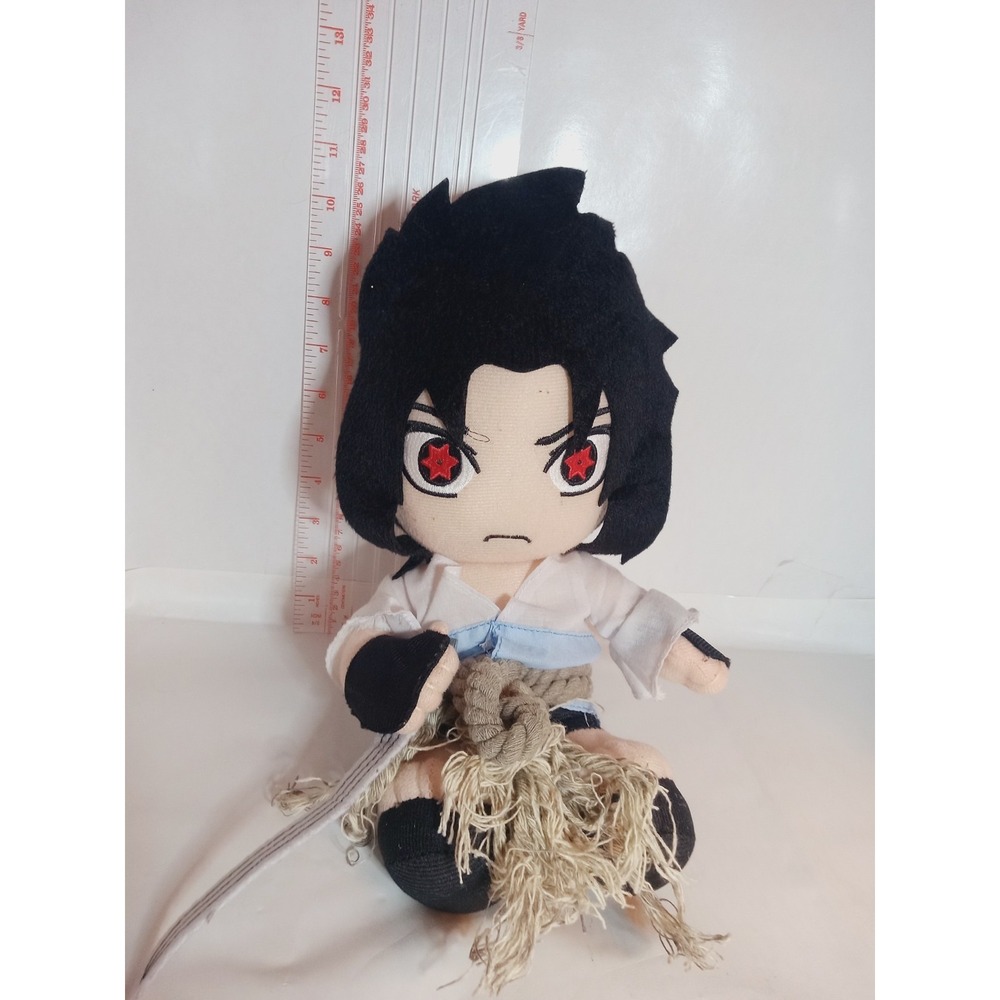 Banpresto Naruto Shippuden Sasuke Uchiha Plush 10 Inch Mangekyo Sharingan 2010